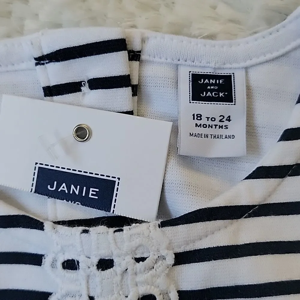 JANIE AND JACK 2-PIECE SHORELINE CLUB DRESS, SIZE 18-24 MONTHS ‐ NEW! - Picture 6 of 9